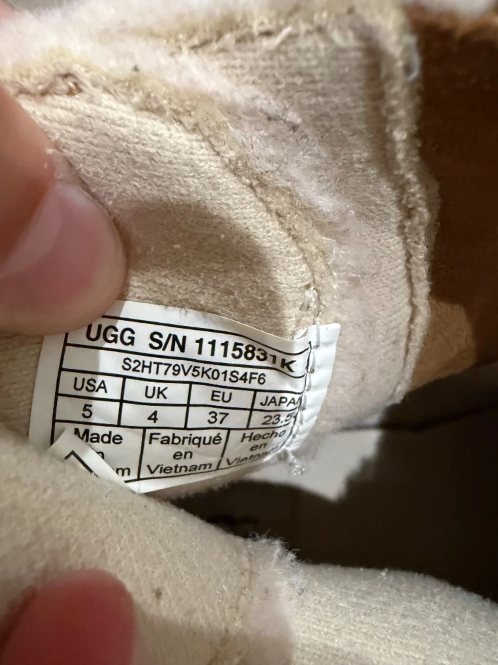 UGG Tillee kids fashion boots- chestnut color